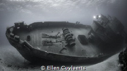 Ex-USS Kittiwake on her side after Tropical Storm Nate (2... by Ellen Cuylaerts 